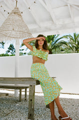 Brielle Midi Skirt - Green